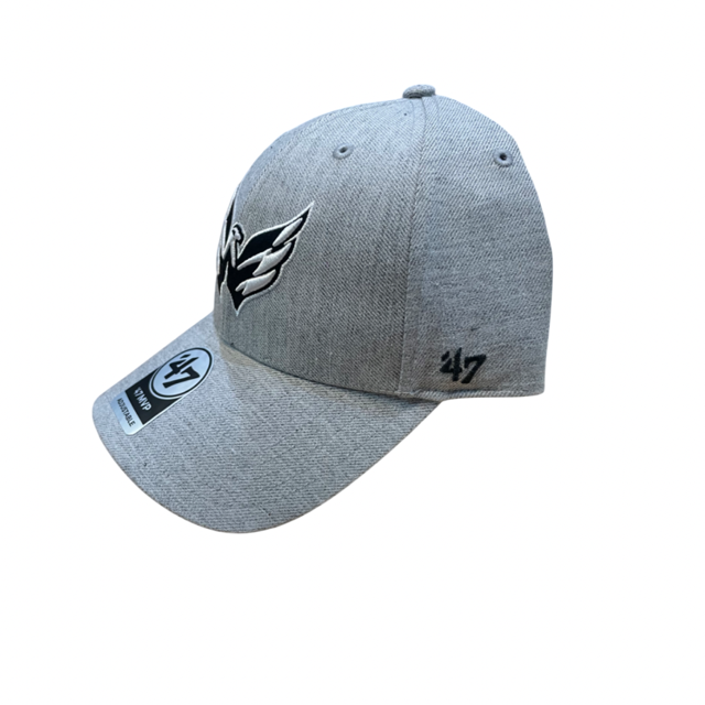 Washington Capitals '47  Brand Basic Gray MVP Adjustable  Hat