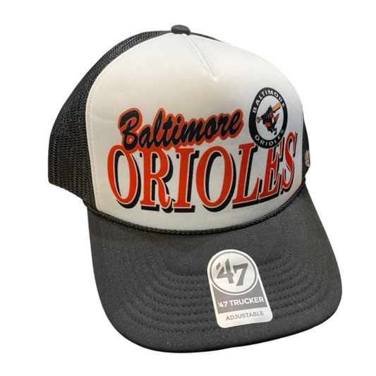 Baltimore Orioles '47 Brand Creedence Foam Front Trucker Mesh