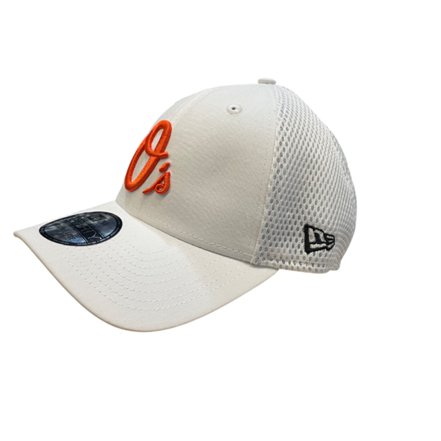Baltimore Orioles New Era White Neo 39Thirty Flex Fit Hat