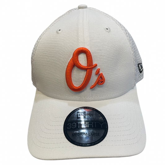 Baltimore Orioles New Era White Neo 39Thirty Flex Fit Hat