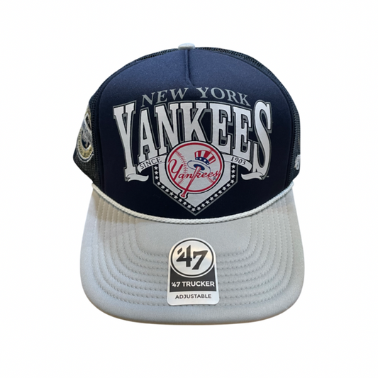 New York Yankees  '47 Brand Homeplate Foam Front Trucker Mesh