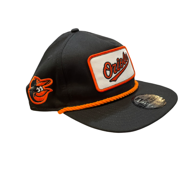 Baltimore Orioles New Era Lgo Patch Rope Golfer Snapback