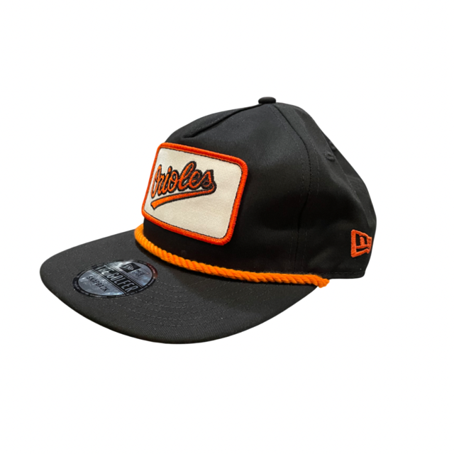 Baltimore Orioles New Era Lgo Patch Rope Golfer Snapback