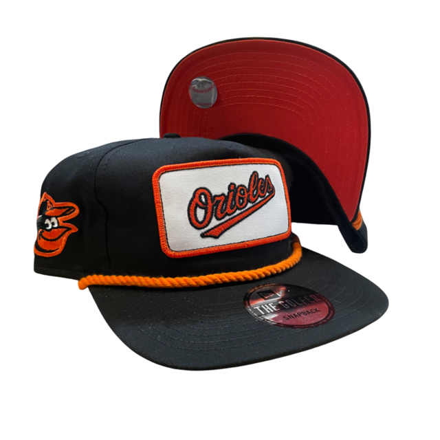 Baltimore Orioles New Era Lgo Patch Rope Golfer Snapback