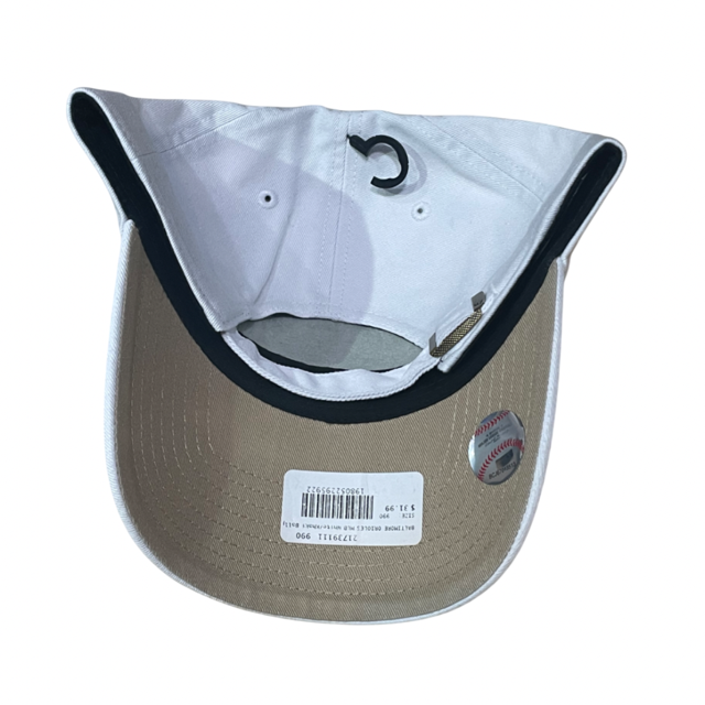 Baltimore Orioles '47 Clean Up Hat Adjustable Hat - White/Khaki