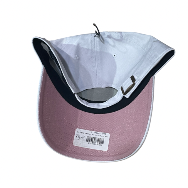 Baltimore Orioles '47 Clean Up Hat Adjustable Hat - White/Dusty Rose