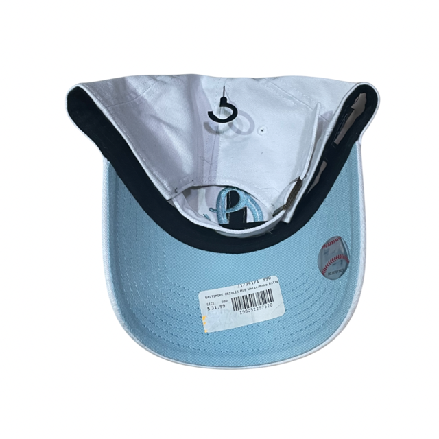 Baltimore Orioles '47 Clean Up Hat Adjustable Hat - White/Mako Blue