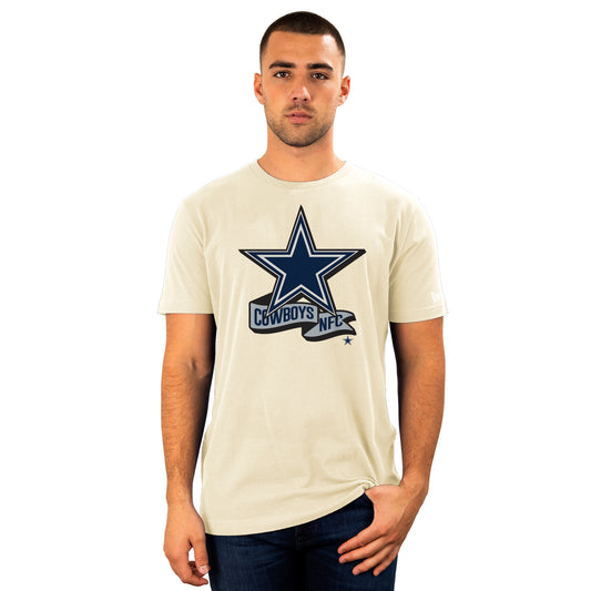 Dallas Cowboys New Era Chrome Men's T-Shirt - Cream
