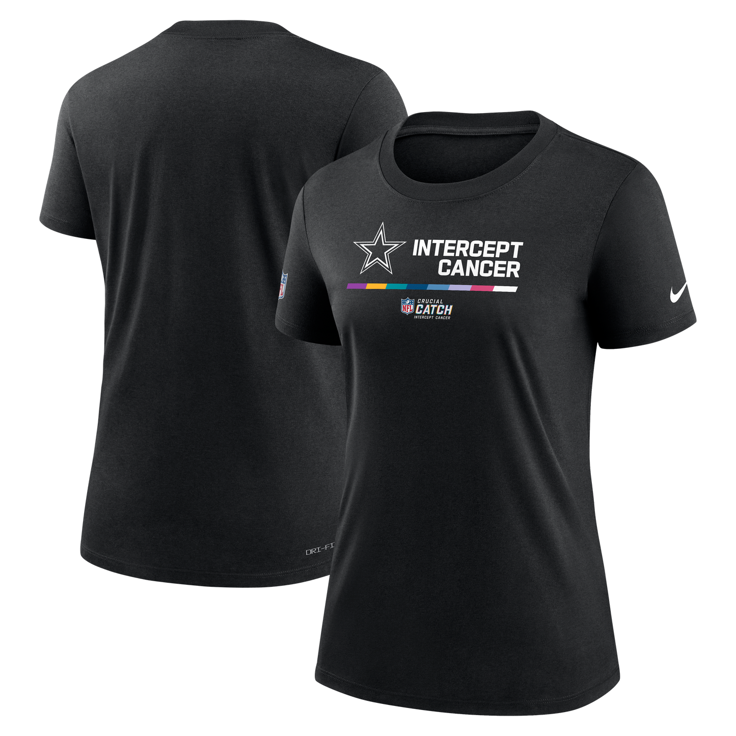 Dallas Cowboys Nike Women's Crucial Catch Team Performance T-Shirt