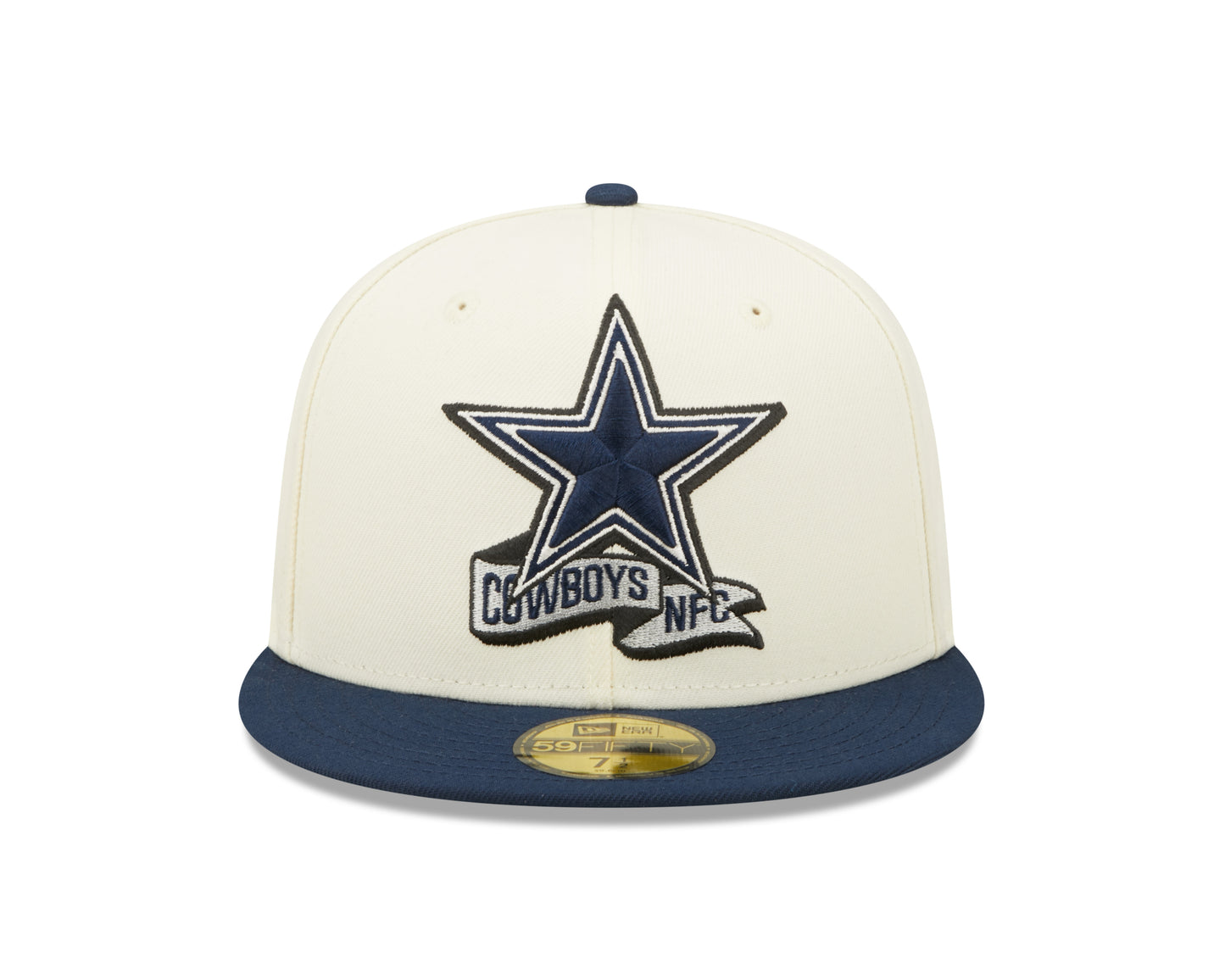Dallas Cowboys New Era  NFL Sideline 59fifty Fitted Hat - Cream