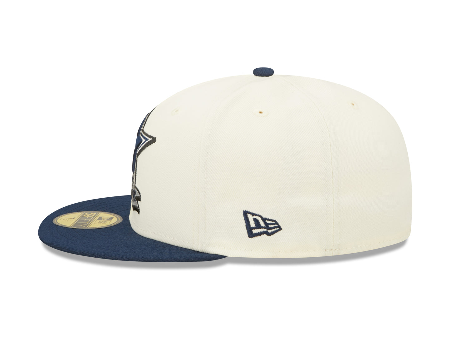 Dallas Cowboys New Era  NFL Sideline 59fifty Fitted Hat - Cream