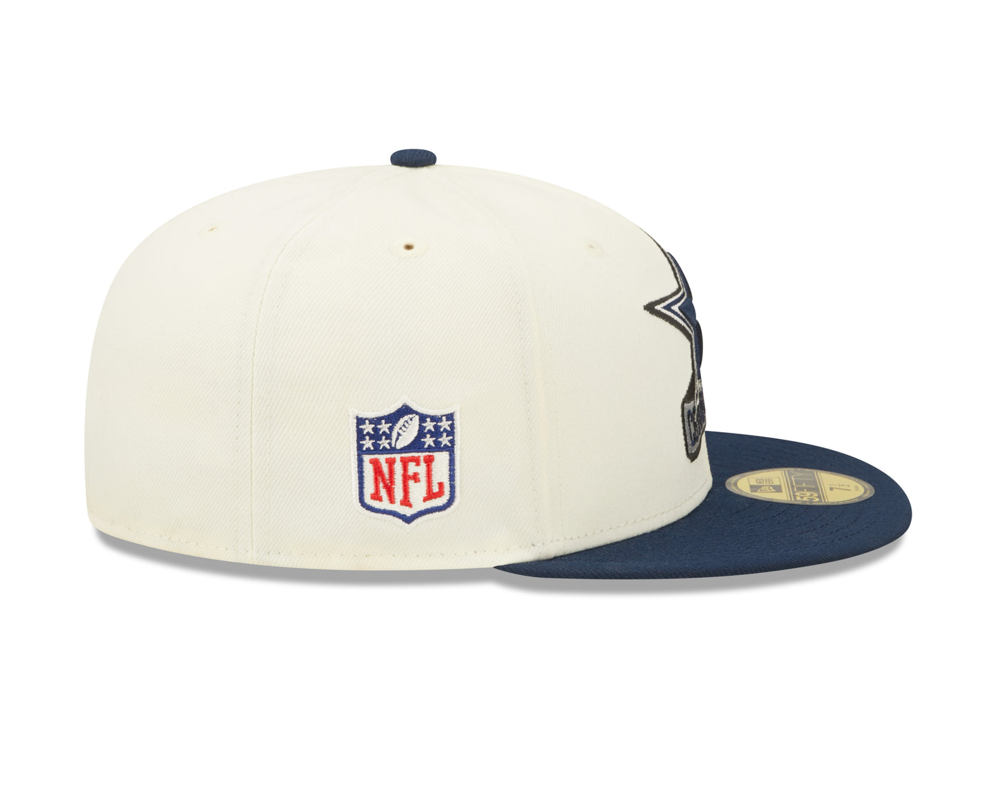 Dallas Cowboys New Era  NFL Sideline 59fifty Fitted Hat - Cream