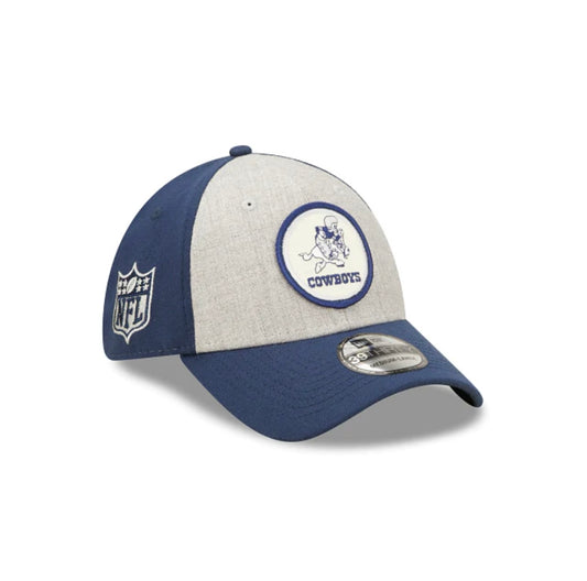 Dallas Cowboys New Era Historic Sideline 39THIRTY Flex Hat - Heather