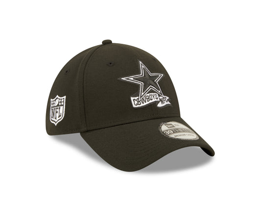 Dallas Cowboys New Era Sideline Banner 39THIRTY Flex Hat - Black