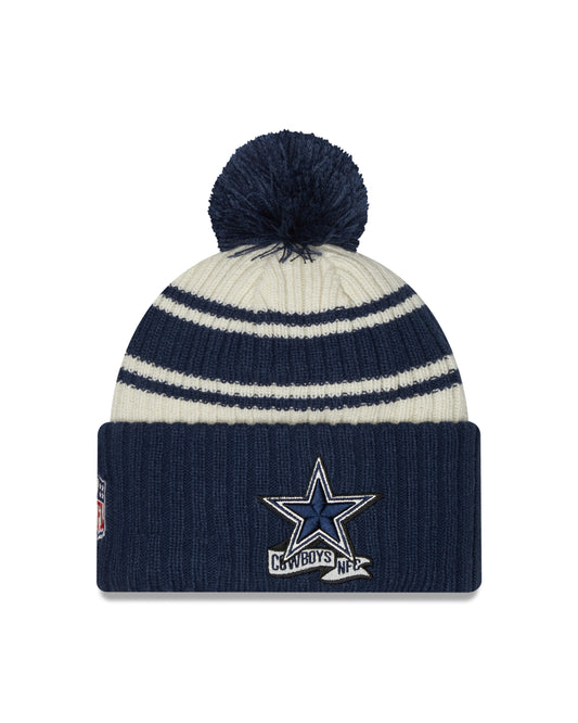 Dallas Cowboys New Era  Sideline Sport Knit Hat- Blue/White