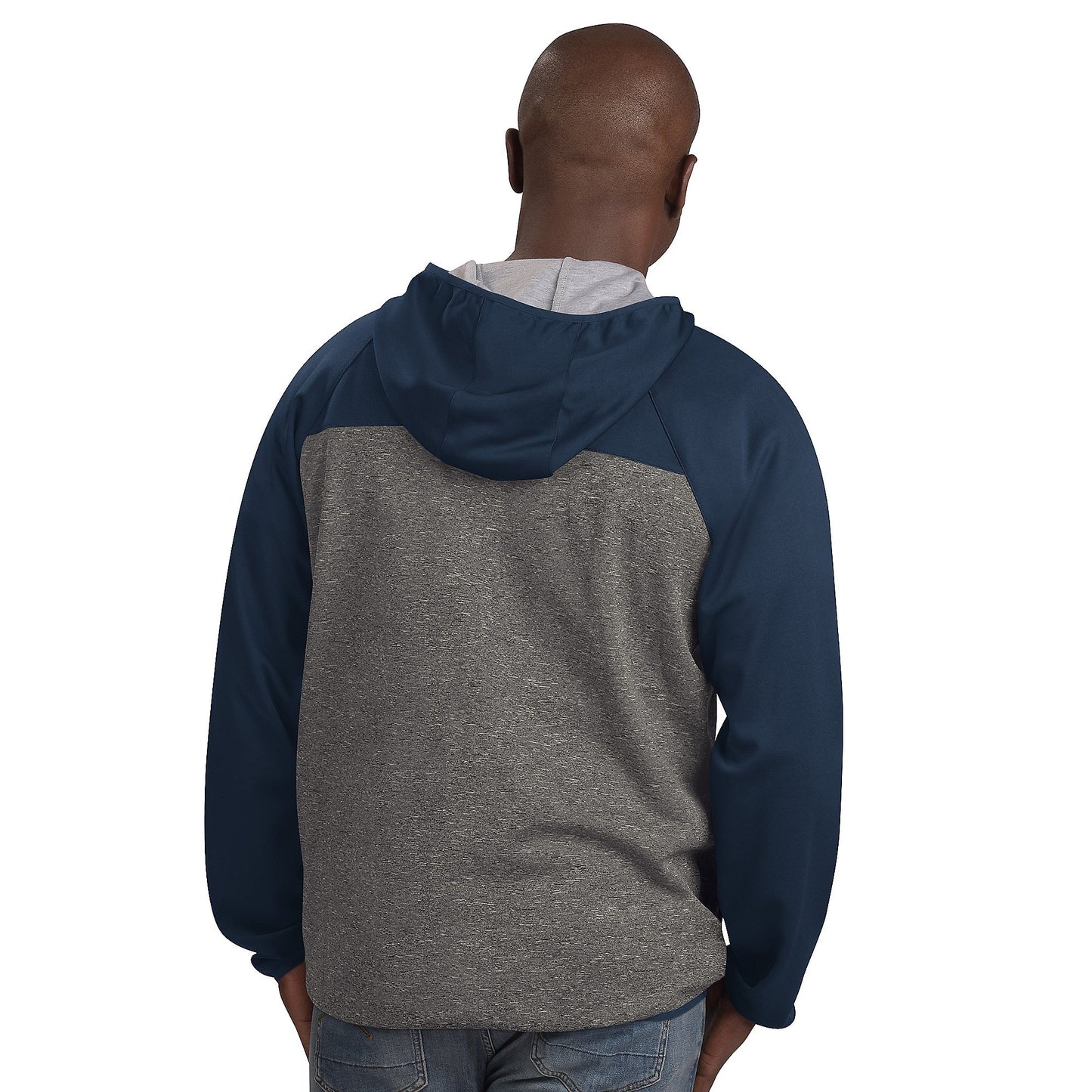 Dallas Cowboys Navy / Gray Mens Bullpen Transitional Full Zip Jacket By G-III