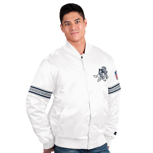 Dallas Cowboys Starter The Power Forward Full-Snap Jacket - White