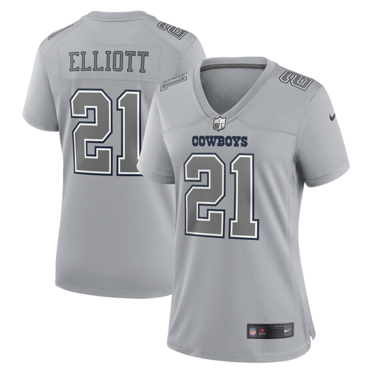 Dallas Cowboys Nike #21 Ezekiel Elliott Women's Game Jersey -Atmosphere