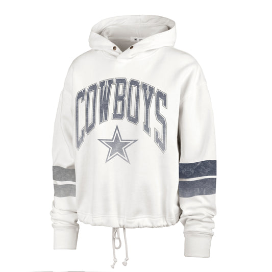 Dallas Cowboys '47 Brand Women's Oatmeal Harper Pullover Hoodie