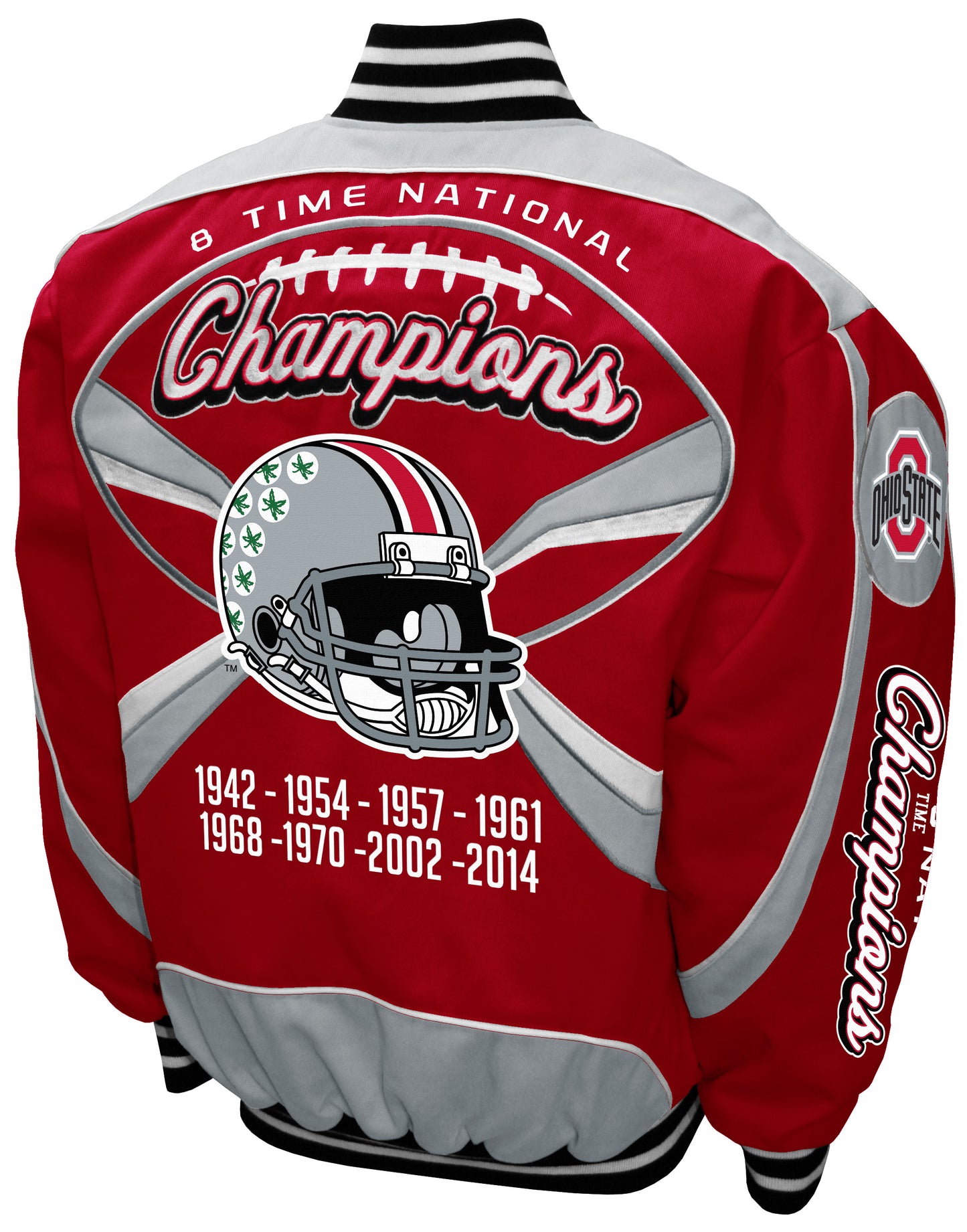 Ohio State Buckeyes Franchise Club Commemorative 8-Time National Champions Full-Snap Jacket
