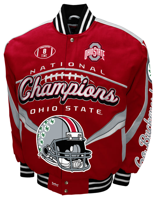 Ohio State Buckeyes Franchise Club Commemorative 8-Time National Champions Full-Snap Jacket