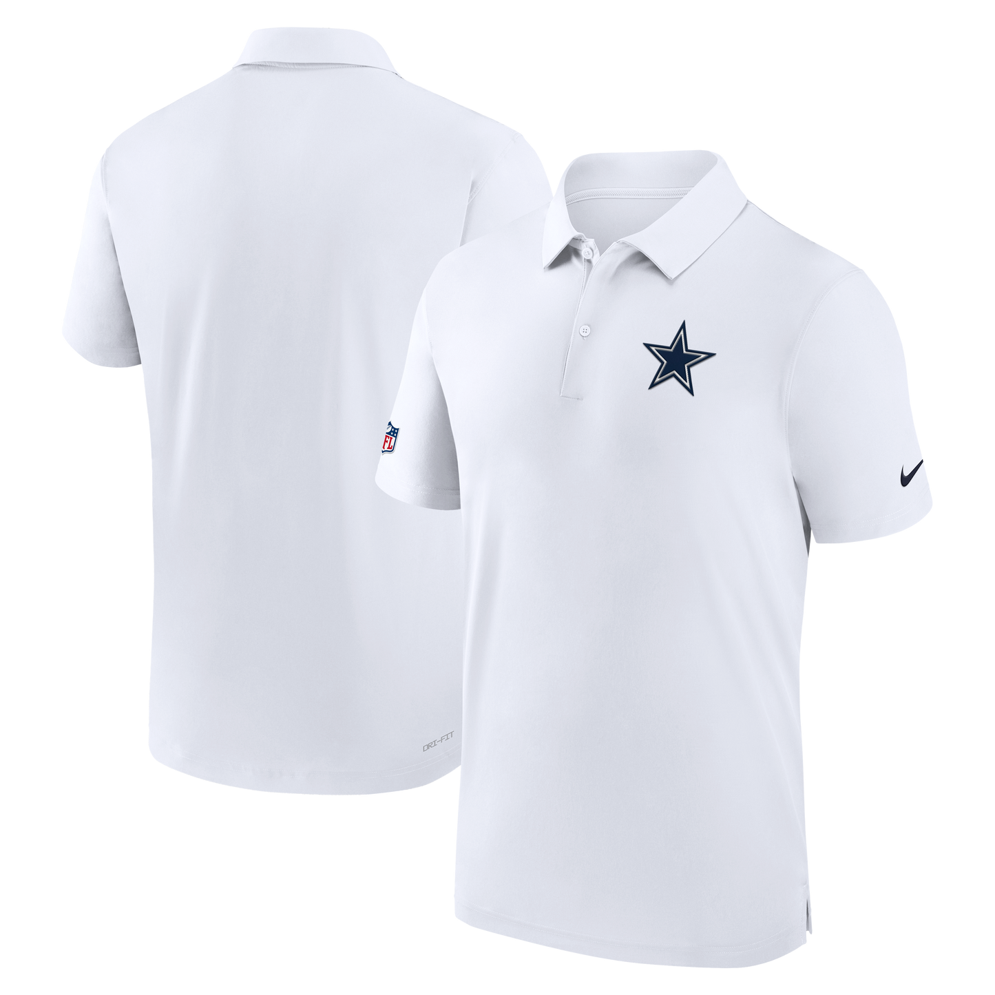 Dallas Cowboys Nike Sideline Coaches Performance Polo- White