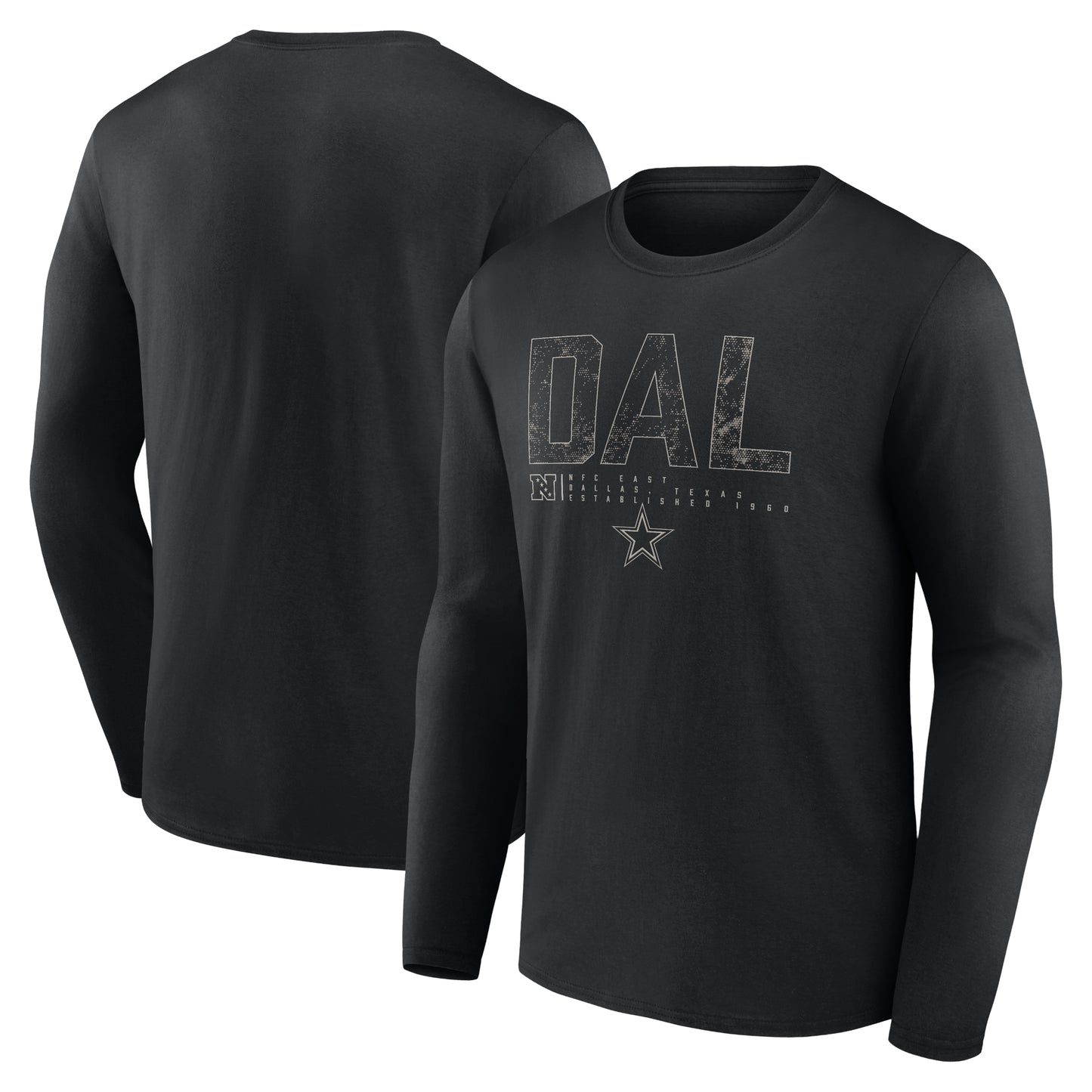 Dallas Cowboys Fanatics Branded Shadow Code Long Sleeve Shirt - Black