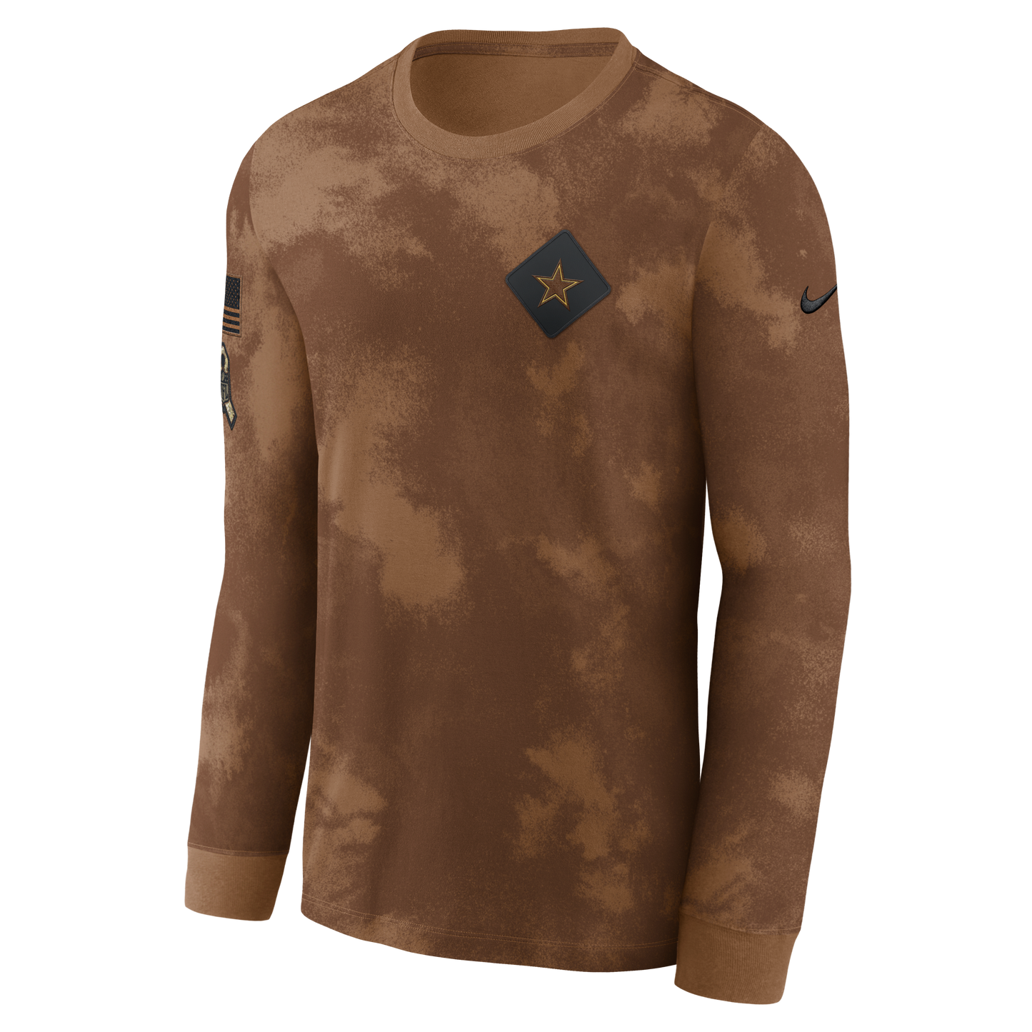 Dallas Cowboys Nike Men's Salute to Service Long Sleeve Shirt- Tan