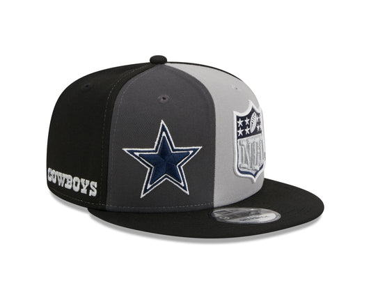 Dallas Cowboys New Era 2023 Sideline 9Fifty Split Snap Back Hat-Gray