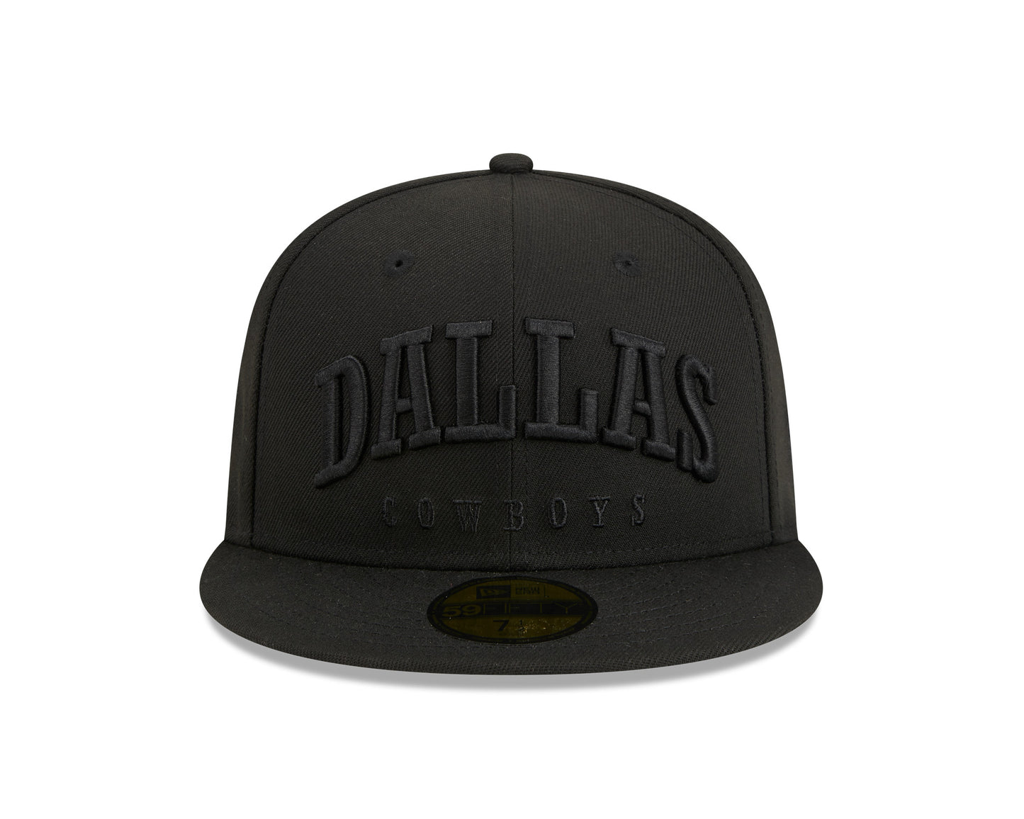 Dallas Cowboys New Era Text 59FIFTY Fitted Hat - Black