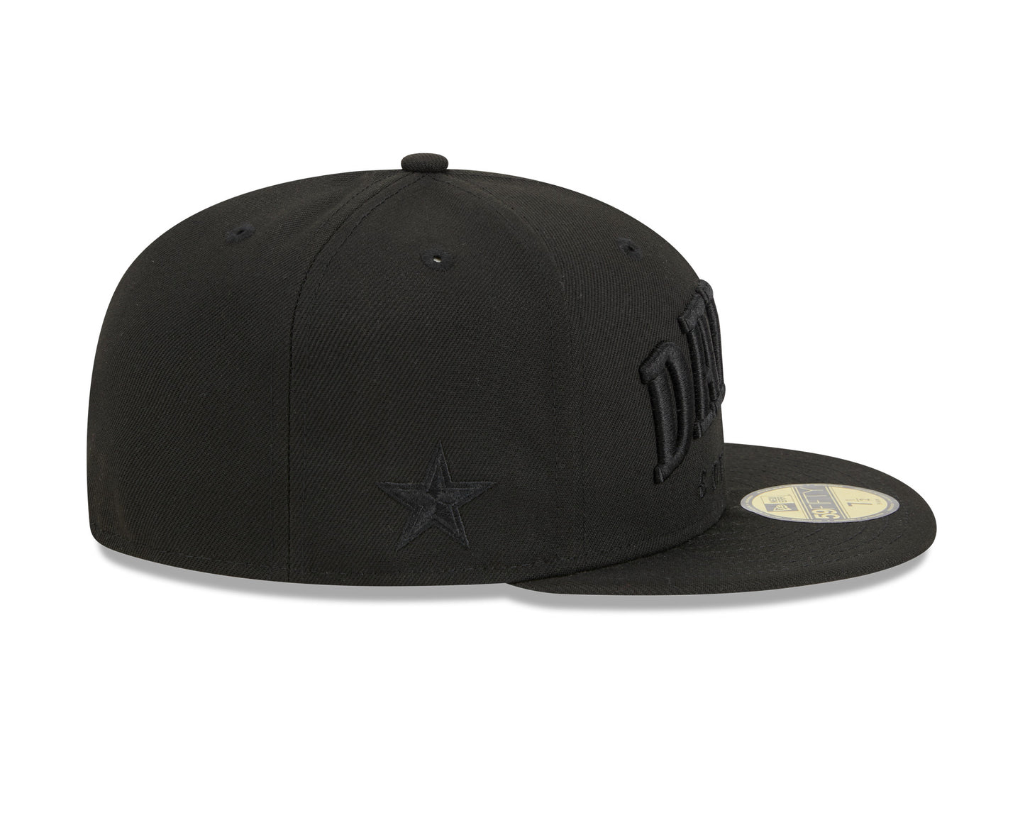 Dallas Cowboys New Era Text 59FIFTY Fitted Hat - Black