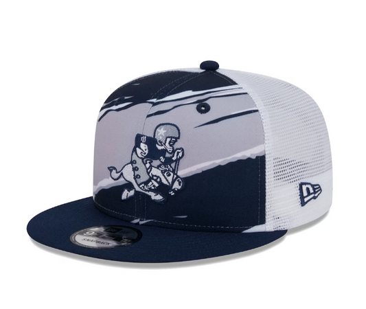 Dallas Cowboys New Era Navy Retro Joe Tear Trucker 9FIFTY Snapback Hat