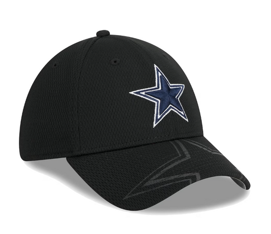 Dallas Cowboys New Era Top Visor Black 39Thirty