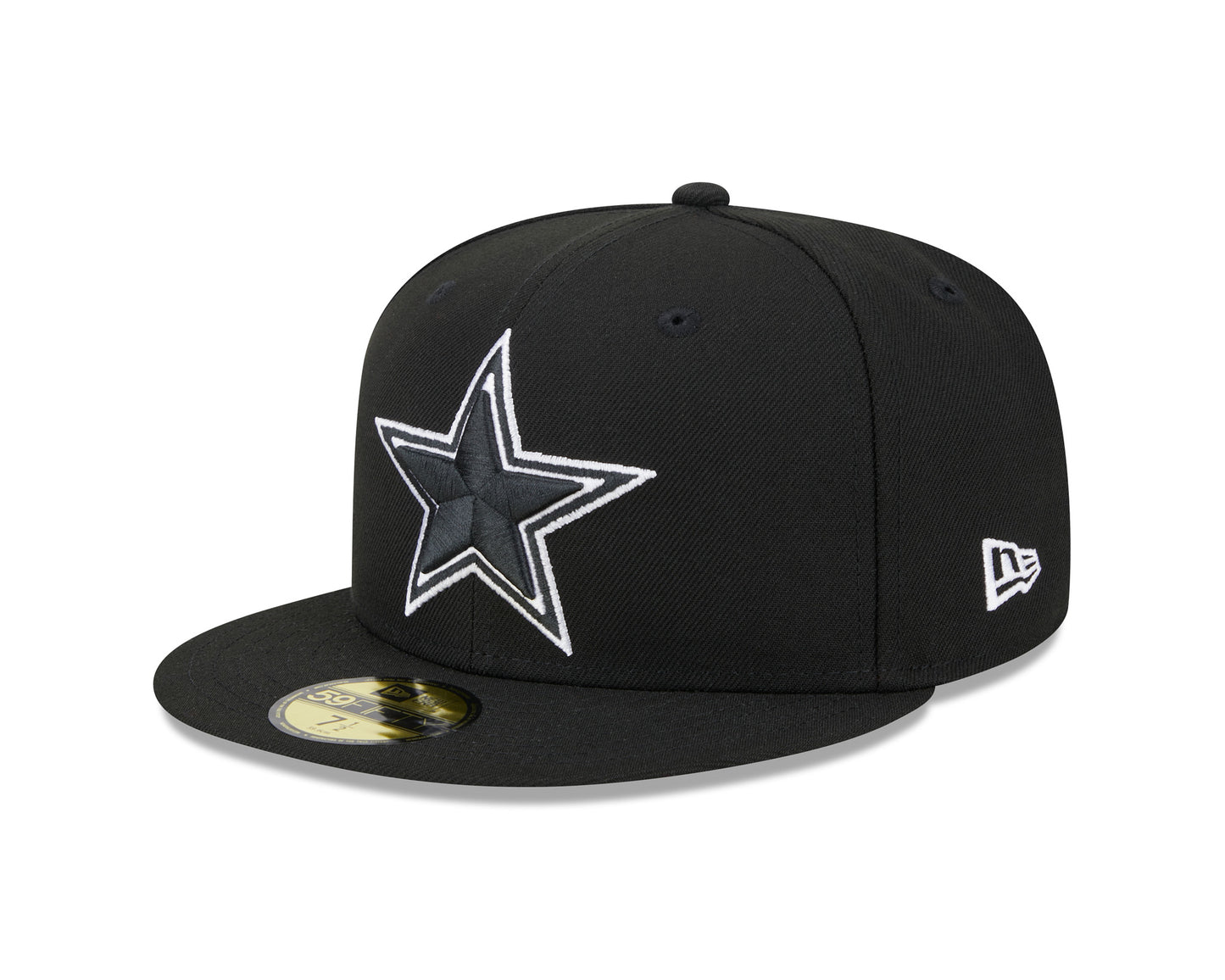 Dallas Cowboys New Era Super Bowl Side Patch XXVII 59FIFTY Fitted Hat - Black/White