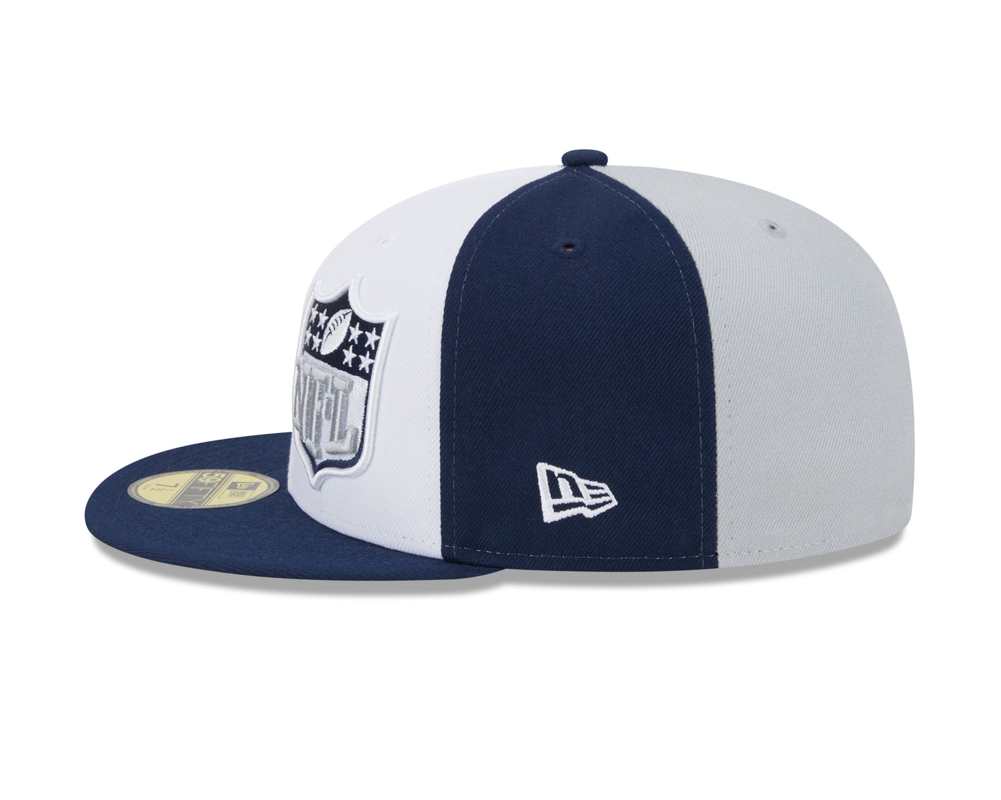 Cowboys New Era 2023 Sideline Split 59fifty Fitted Hat- Blue/Gray