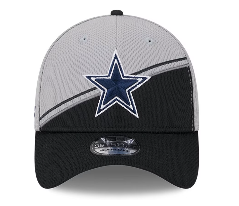 Dallas Cowboys New Era Sideline 39THIRTY Flex Hat- Gray