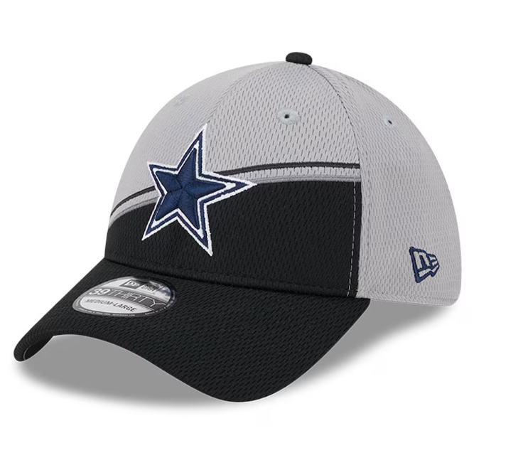 Dallas Cowboys New Era Sideline 39THIRTY Flex Hat- Gray