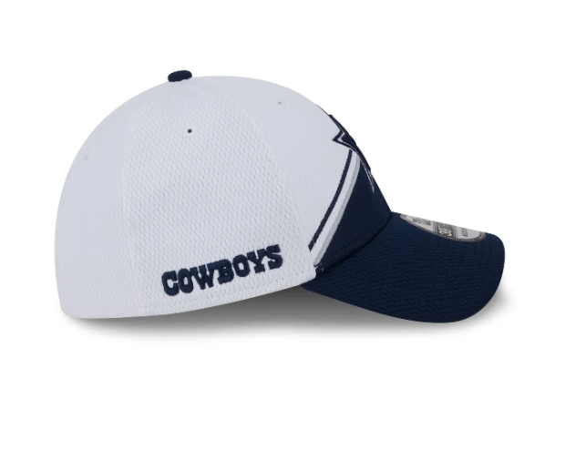 Dallas Cowboys New Era 2023 Sideline 9Forty Snap Back Hat White