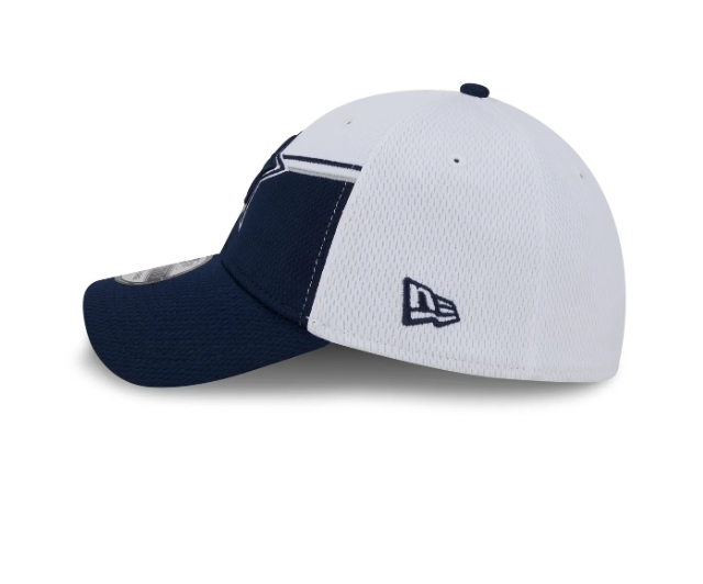 Dallas Cowboys New Era 2023 Sideline 9Forty Snap Back Hat White