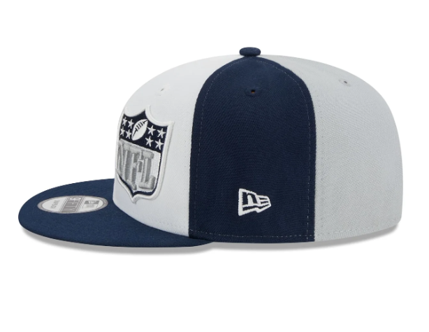 Dallas Cowboys New Era Sideline 9Fifty Split Snap Back Hat - White