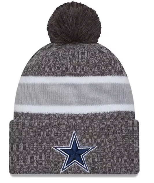 Dallas Cowboys New Era 2023 Sideline Sport Knit Hat Dark Gray