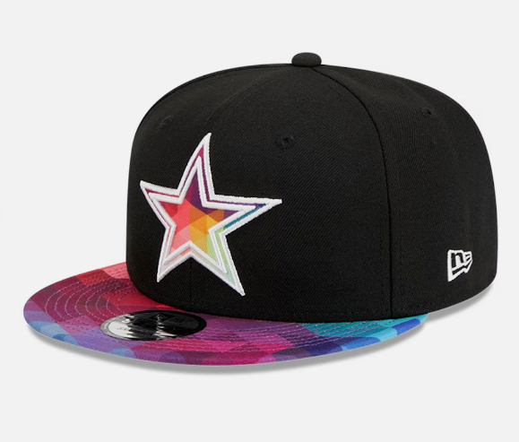 Dallas Cowboys New Era Black 2023 NFL Crucial Catch 9FIFTY Adjustable Hat