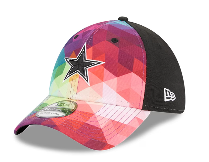 Dallas Cowboys New Era 2023 NFL Crucial Catch 39THIRTY Flex Hat - Pink