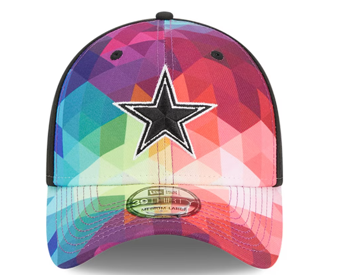 Dallas Cowboys New Era 2023 NFL Crucial Catch 39THIRTY Flex Hat - Pink