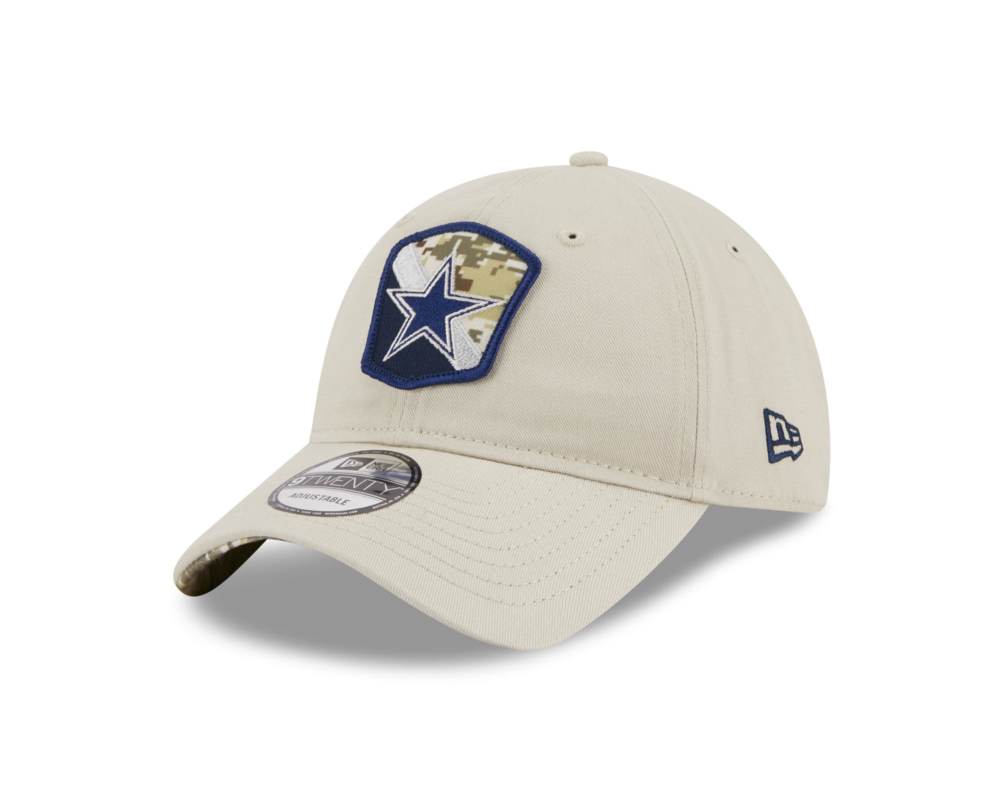 Dallas Cowboys New Era 2023 Stone Salute To Service 9Twenty Adjustable Hat