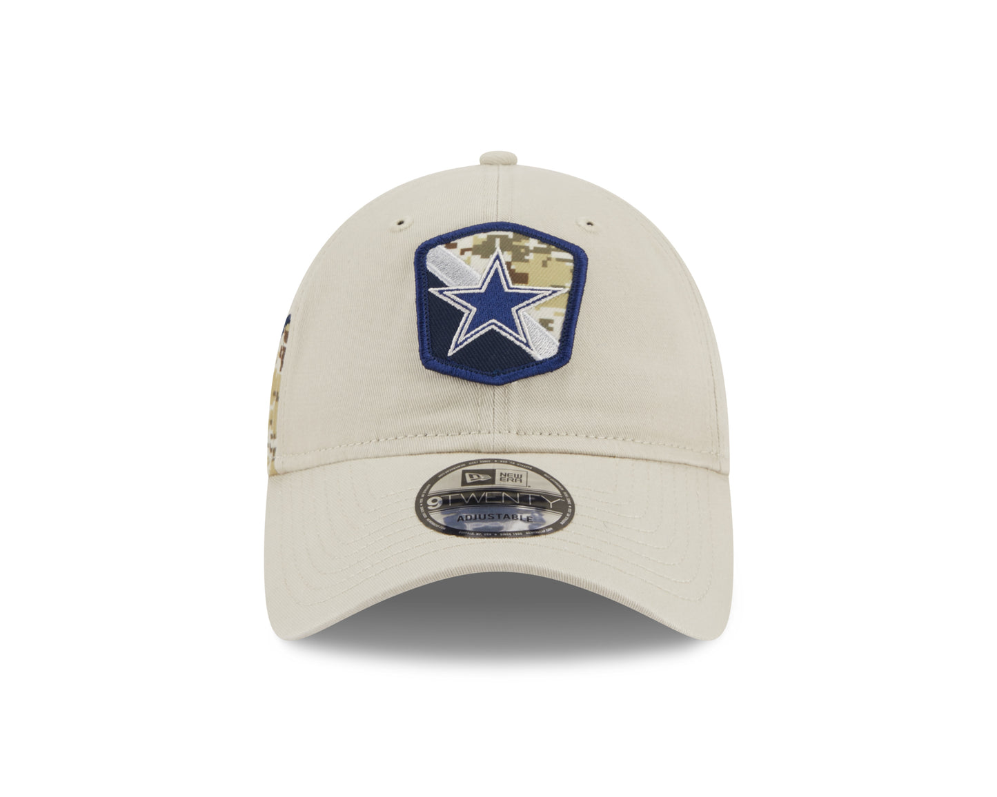 Dallas Cowboys New Era 2023 Women's Stone Salute To Service 9Twenty Adjustable Hat