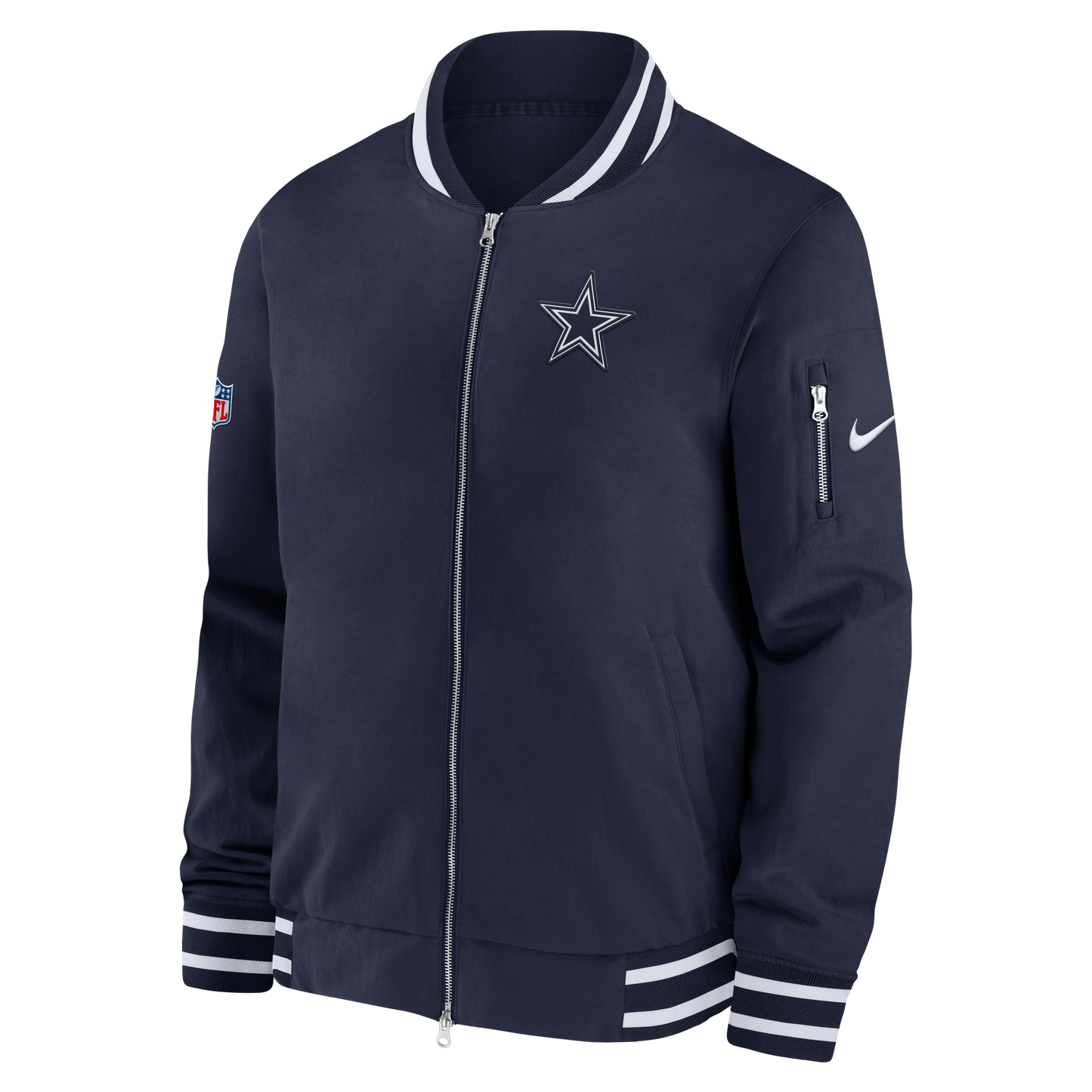Dallas Cowboys 2024  Men's Sideline Nike Coaches Bomber Jacket - Navy