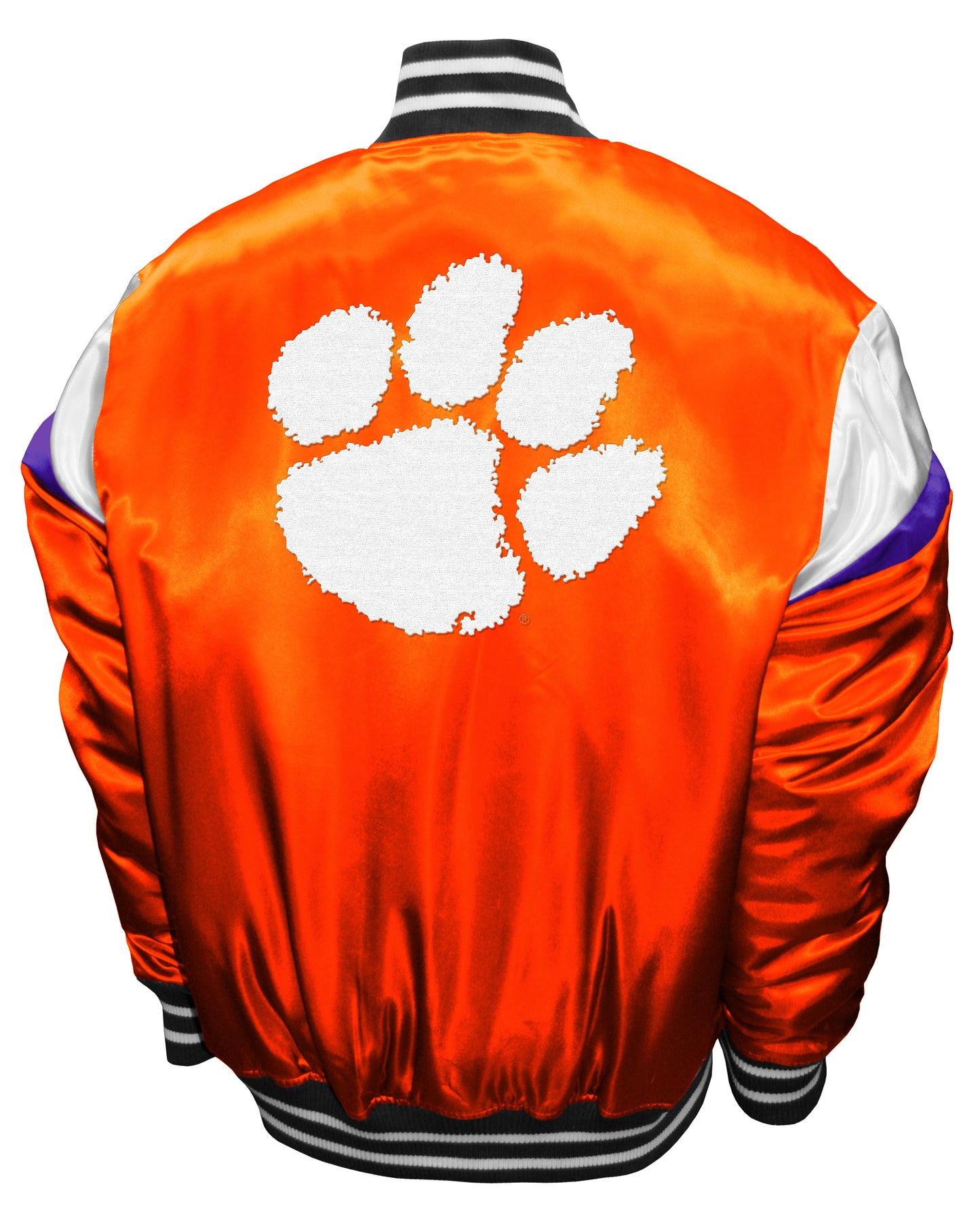 Clemson Tigers Franchise Club Power Satin Full-Snap Jacket - Orange