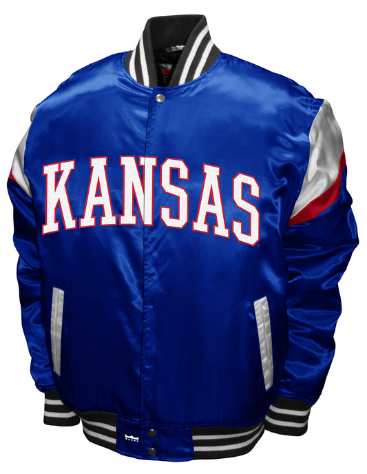 Kansas Jayhawks Franchise Club Power Satin Full-Snap Jacket