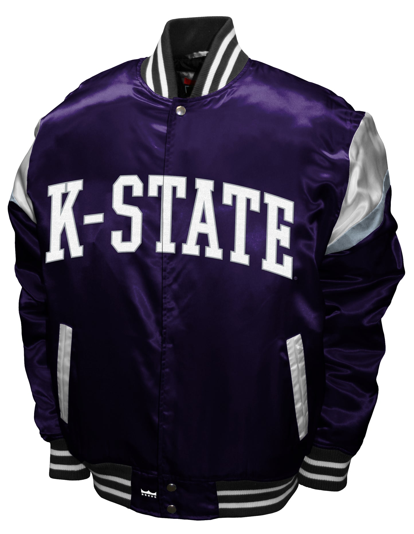 Kansas State Wildcats Franchise Club Power Satin Full-Snap Jacket - Purple